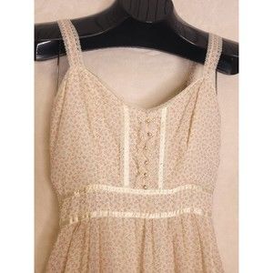 Gunne Sax by Jessica Dress Size 5 Prairie Cottagecore Floral Tank Maxi Vintage